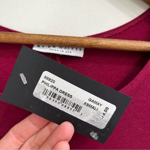 Bryn Walker Philippa Jersey Stretch Long Sleeve Maxi Lagenlook Lantern Dress - Picture 9 of 12